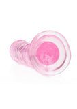 RealRock Crystal Clear Straight Dildo 6in - Pink