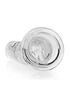 RealRock Crystal Clear Straight No Balls Dildo 9in - Clear