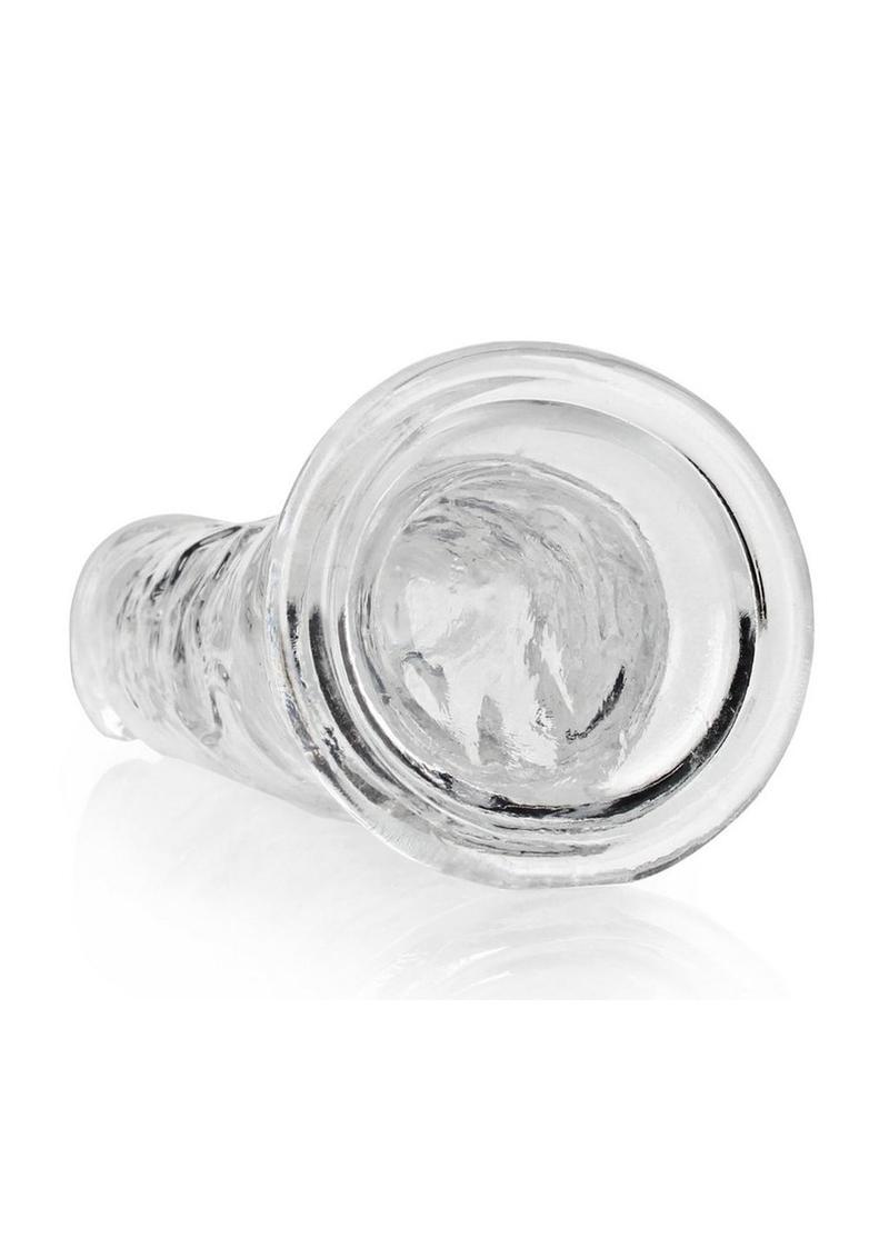 RealRock Crystal Clear Straight No Balls Dildo 9in - Clear
