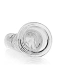 RealRock Crystal Clear Straight No Balls Dildo 9in - Clear