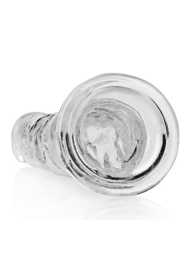 RealRock Crystal Clear Straight No Balls Dildo 10in - Clear