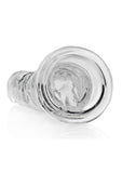 RealRock Crystal Clear Straight No Balls Dildo 10in - Clear
