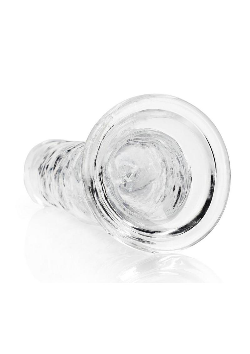 RealRock Crystal Clear Straight No Balls Dildo 11in - Clear