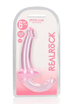 RealRock Crystal Clear Strapless Strap-On 6" - Pink