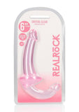RealRock Crystal Clear Strapless Strap-On 6" - Pink