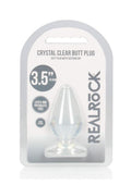 RealRock Crystal Clear Anal Plus 3.5in - Clear