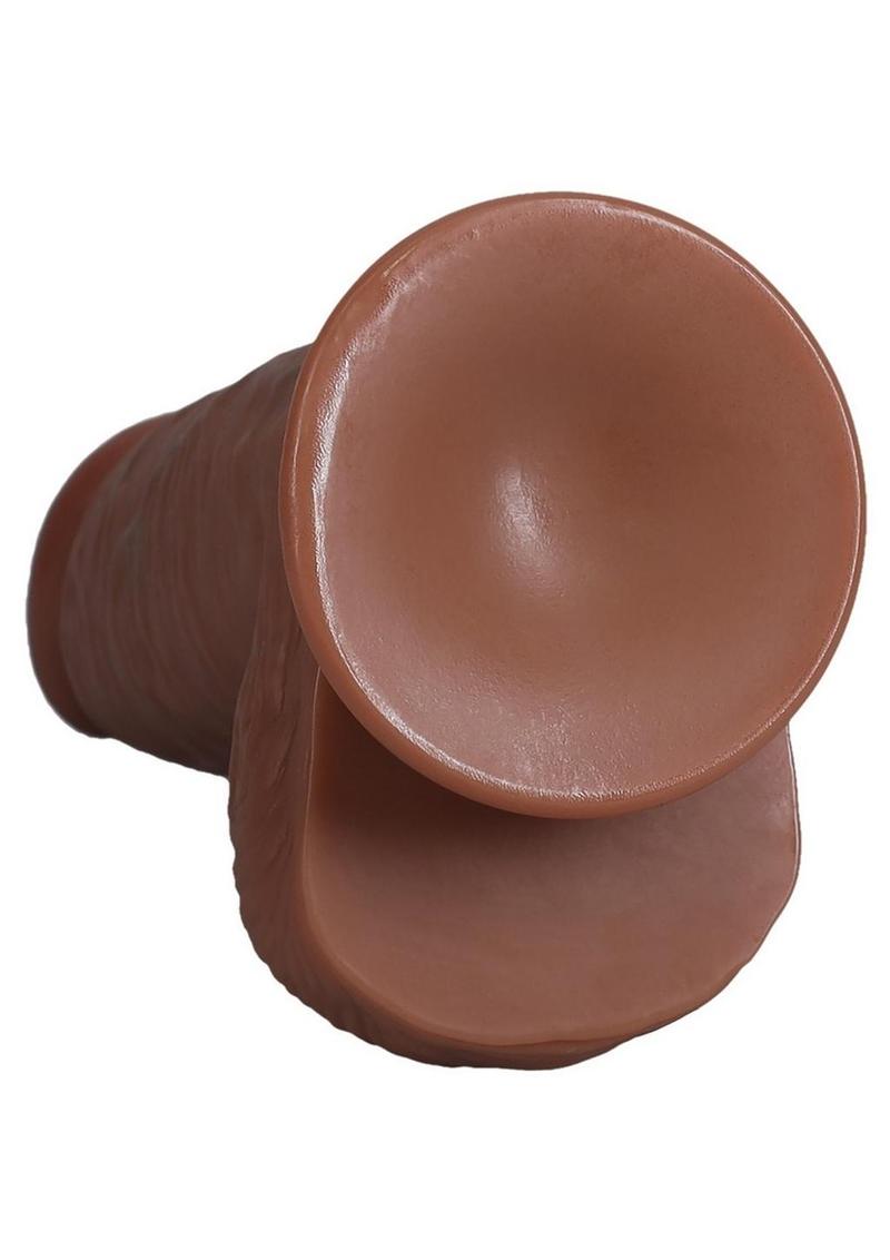 RealRock Ultra Realistic Skin Extra Thick with Balls 8in - Caramel