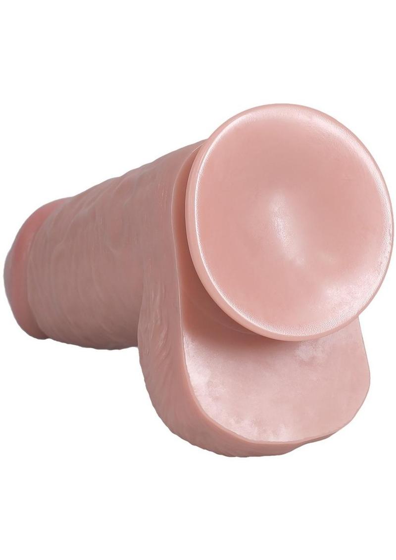 RealRock Ultra Realistic Skin Extra Thick with Balls 9in - Vanilla
