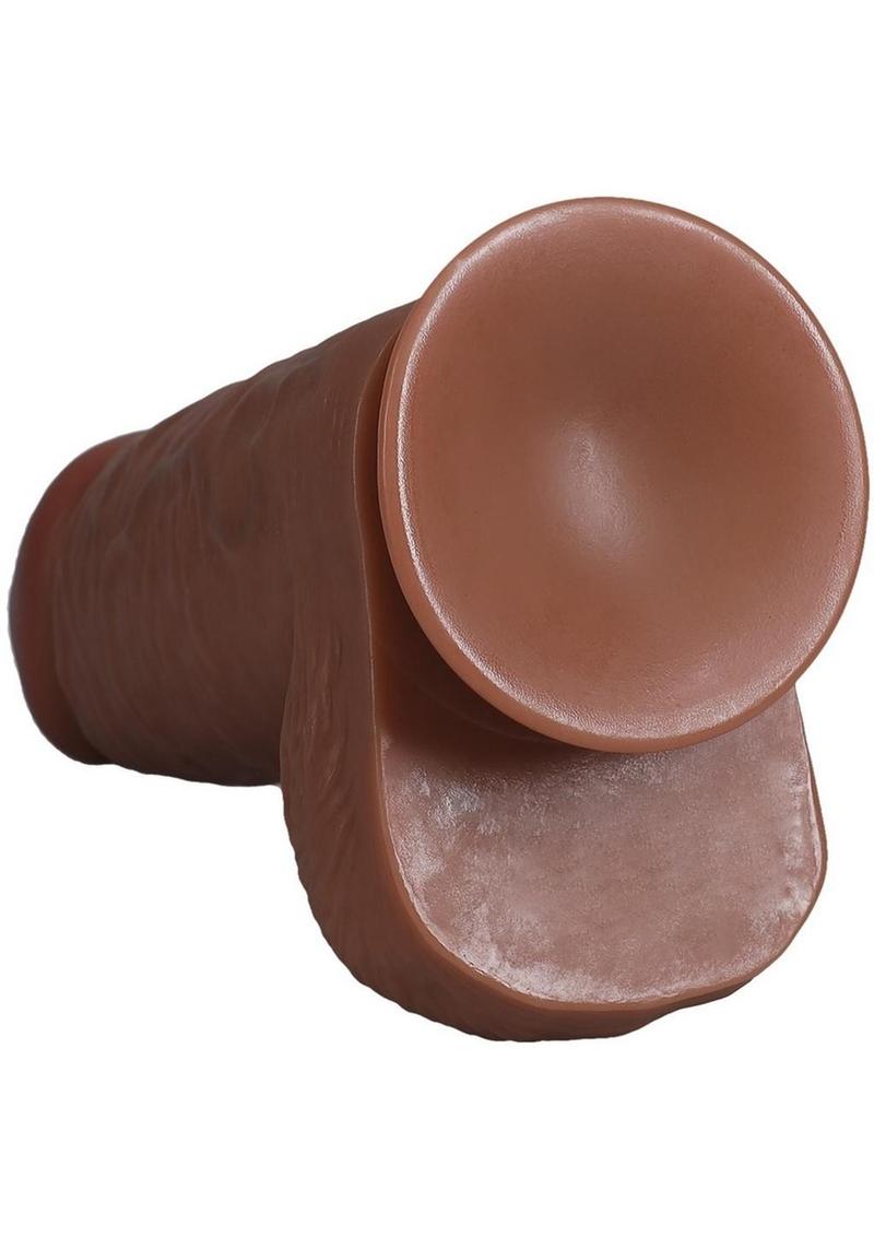 RealRock Ultra Realistic Skin Extra Thick with Balls 9in - Caramel
