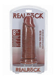 RealRock Ultra Realistic Skin Extra Thick Dildo 8in - Caramel