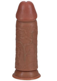 RealRock Ultra Realistic Skin Extra Thick Dildo 8in - Caramel