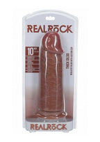 RealRock Ultra Realistic Skin Extra Thick Dildo 10in - Caramel