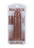 RealRock Ultra Realistic Skin Extra Thick Dildo 10in - Caramel