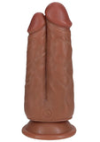 RealRock Ultra Realistic Skin Dual Penetration 5in/6in - Caramel
