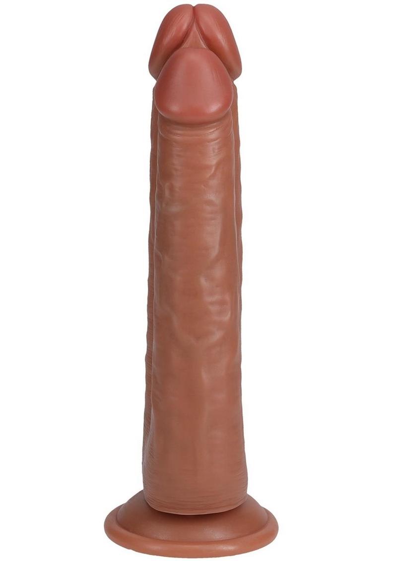 RealRock Ultra Realistic Skin Dual Penetration 7in/8in - Caramel