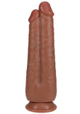 RealRock Ultra Realistic Skin Dual Penetration 9in/10in - Caramel