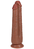 RealRock Ultra Realistic Skin Dual Penetration 9in/10in - Caramel