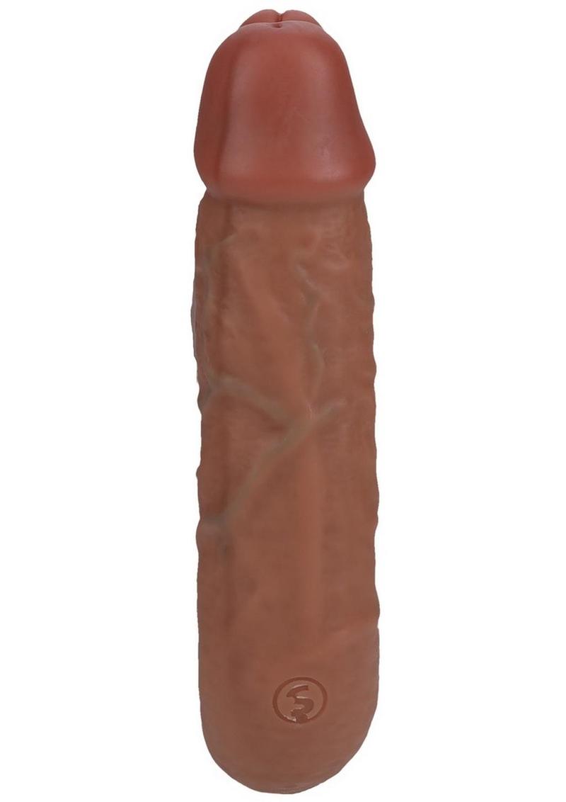 RealRock Ultra Realistic Skin U Shaped Dual Penetration 5in - Caramel