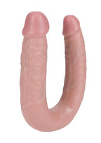 RealRock Ultra Realistic Skin U Shaped Dual Penetration 7in - Vanilla