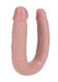 RealRock Ultra Realistic Skin U Shaped Dual Penetration 7in - Vanilla
