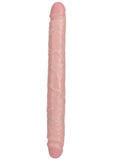 RealRock Realistic Skin Slim Double Ended Dong 12in - Vanilla