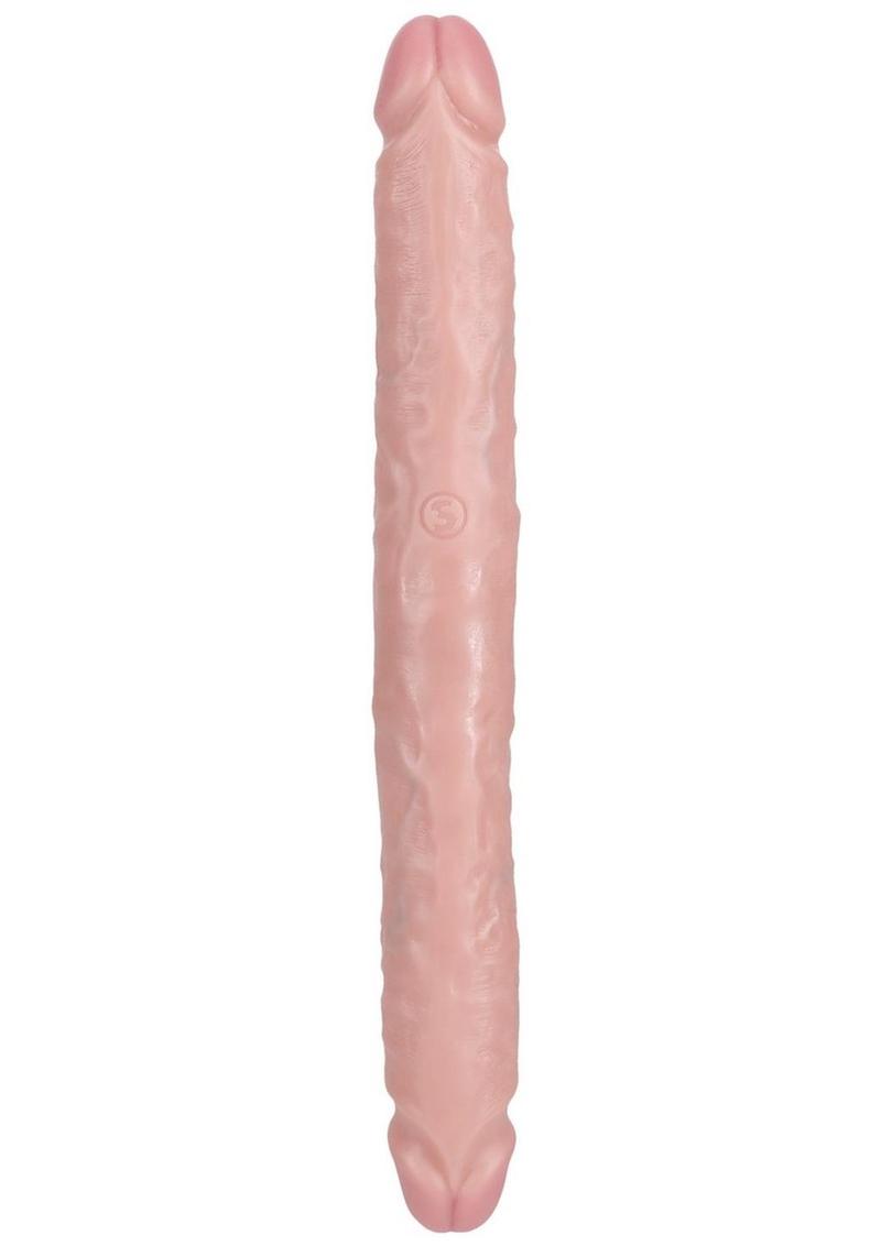 RealRock Realistic Skin Slim Double Ended Dong 12in - Vanilla