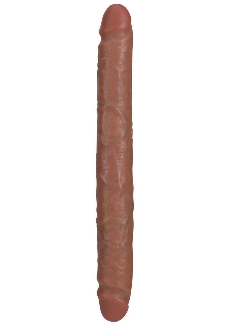 RealRock Realistic Skin Slim Double Ended Dong 12in - Tan