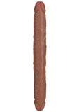 RealRock Realistic Skin Slim Double Ended Dong 12in - Tan