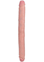 RealRock Realistic Skin Slim Double Ended Dong 14in - Vanilla