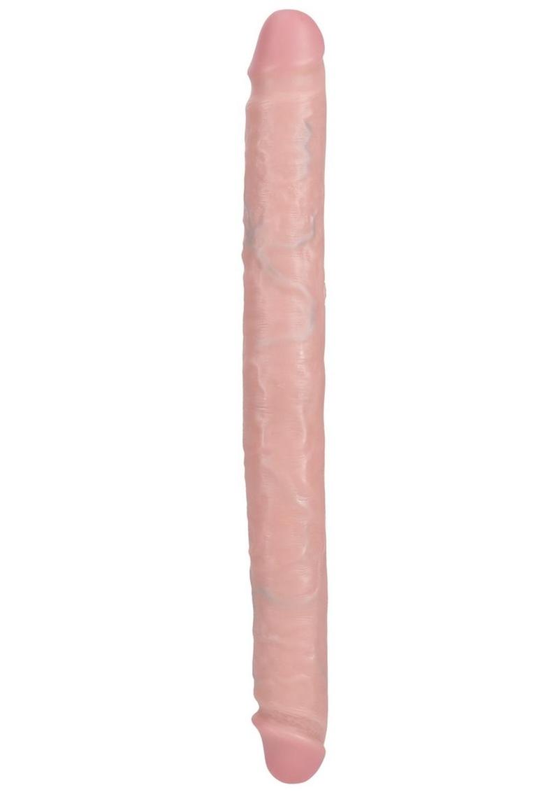 RealRock Realistic Skin Slim Double Ended Dong 14in - Vanilla