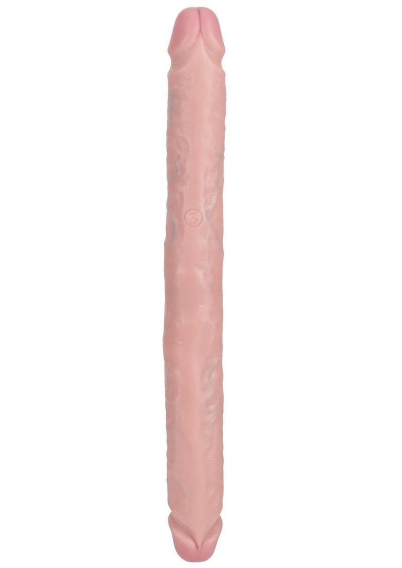 RealRock Realistic Skin Slim Double Ended Dong 14in - Vanilla