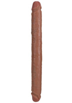 RealRock Realistic Skin Slim Double Ended Dong 14in - Caramel