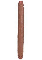 RealRock Realistic Skin Slim Double Ended Dong 14in - Caramel