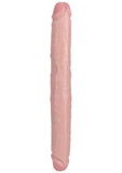 RealRock Realistic Skin Thick Double Ended Dong 14in - Vanilla