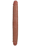 RealRock Realistic Skin Thick Double Ended Dong 14in - Caramel