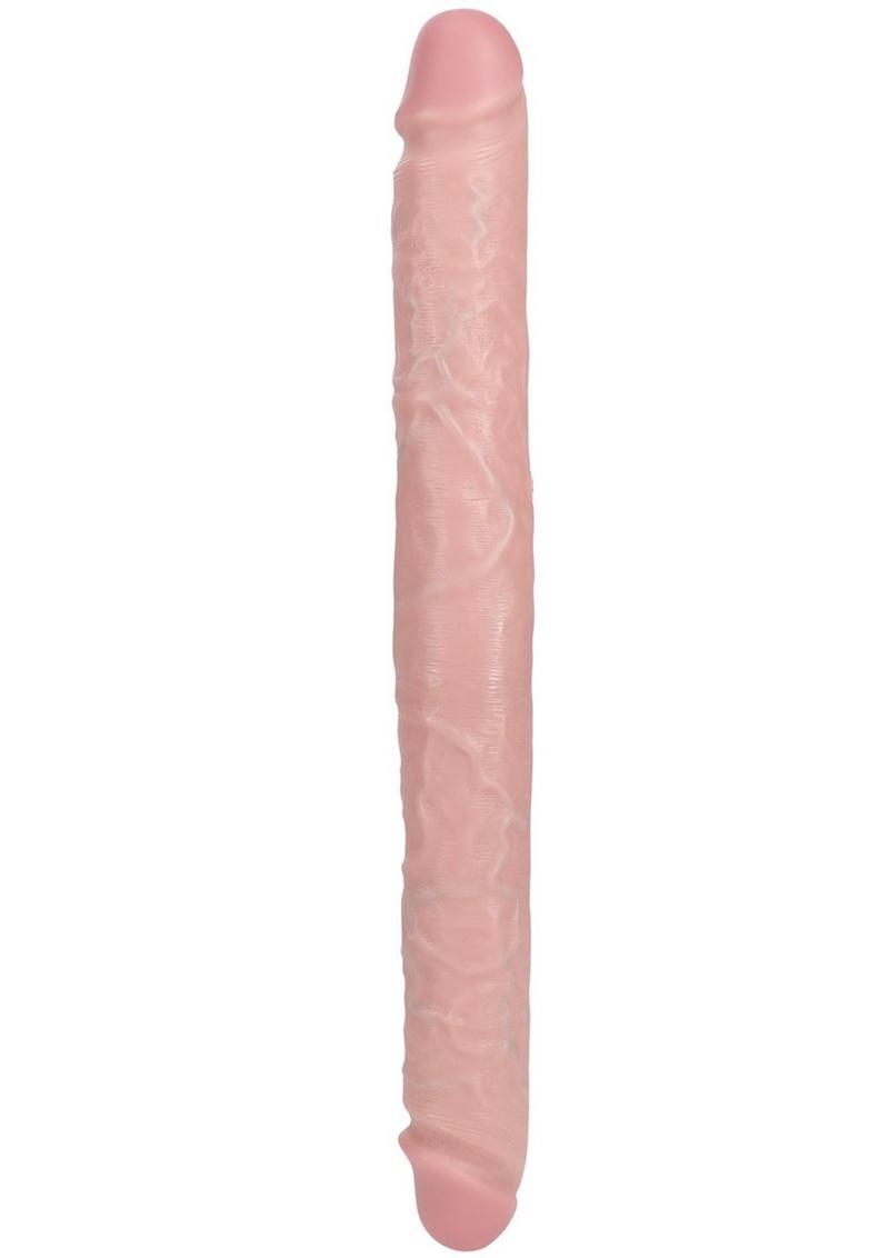 RealRock Realistic Skin Thick Double Ended Dong 16in - Vanilla