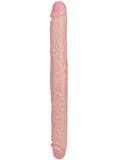 RealRock Realistic Skin Thick Double Ended Dong 16in - Vanilla