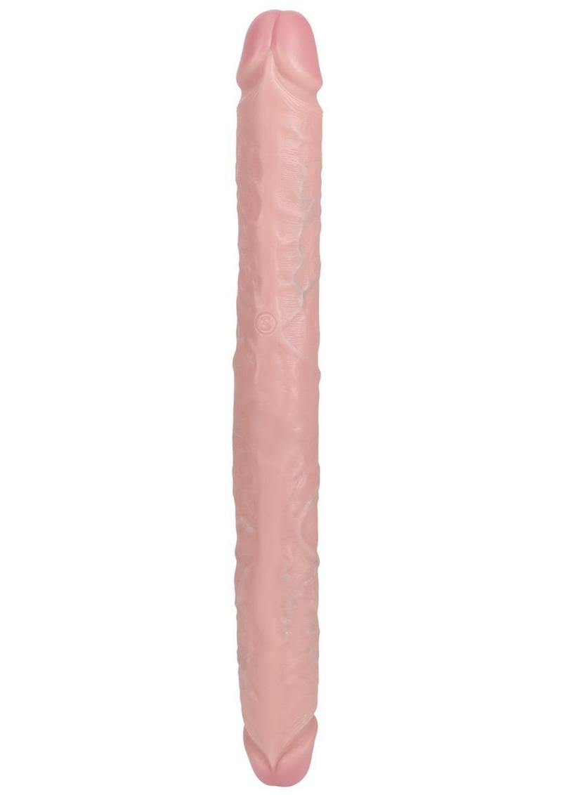 RealRock Realistic Skin Thick Double Ended Dong 16in - Vanilla