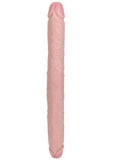 RealRock Realistic Skin Thick Double Ended Dong 16in - Vanilla