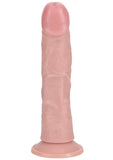 RealRock Vibrating Cock Regular Curved 6in - Vanilla