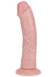 RealRock Vibrating and Rotating Cock Regular Curved 8in - Vanilla