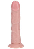 RealRock Vibrating and Rotating Cock Regular Curved 8in - Vanilla