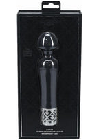 Royal Gems Scepter Silicone Rechargeable Wand - Black