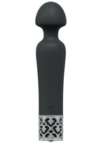 Royal Gems Scepter Silicone Rechargeable Wand - Black