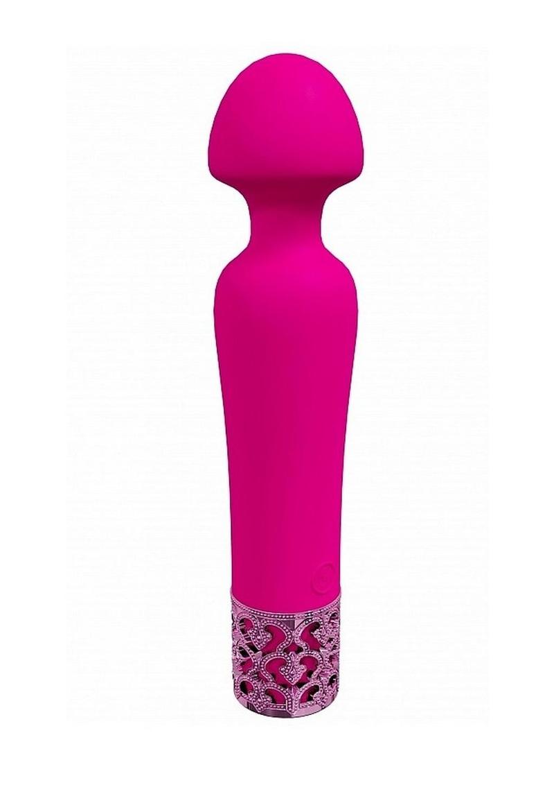 Royal Gems Scepter Silicone Rechargeable Wand - Pink