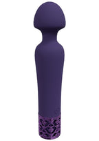 Royal Gems Scepter Silicone Rechargeable Wand - Purple