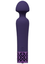 Royal Gems Scepter Silicone Rechargeable Wand - Purple