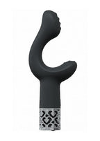 Royal Gems Majestic Rechargeable Silicone Vibrator - Black