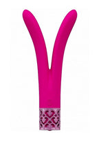 Royal Gems Dueling Queens Rechargeable Silicone Vibrator - Pink