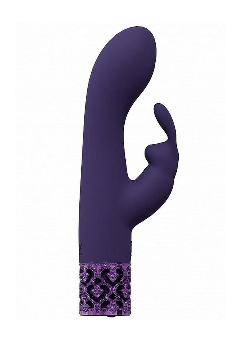 Royal Gems Royal Rabbit Rechargeable Silicone Rabbit Vibrator - Purple